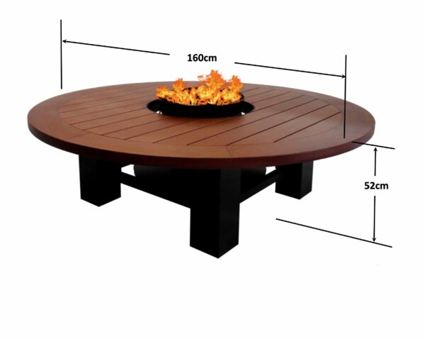 Heavy Round Firepit Table