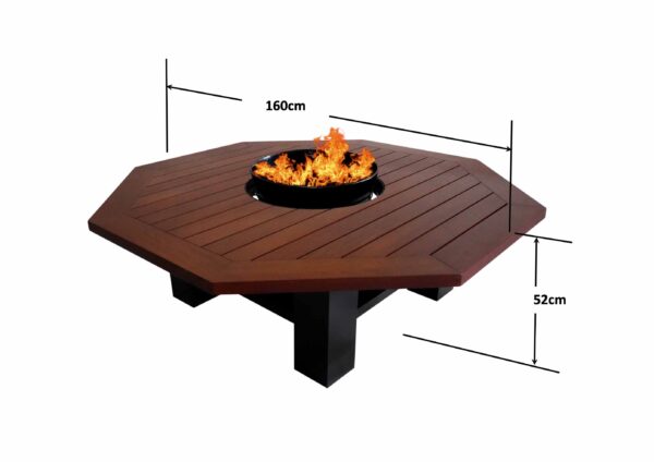 Heavy Octagon Firepit Table
