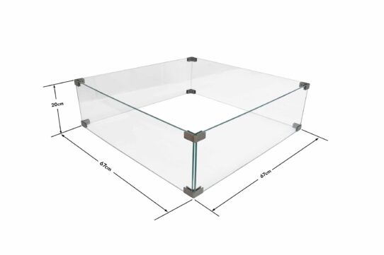 Firepit Protection Glass, Firepit Table Accessories