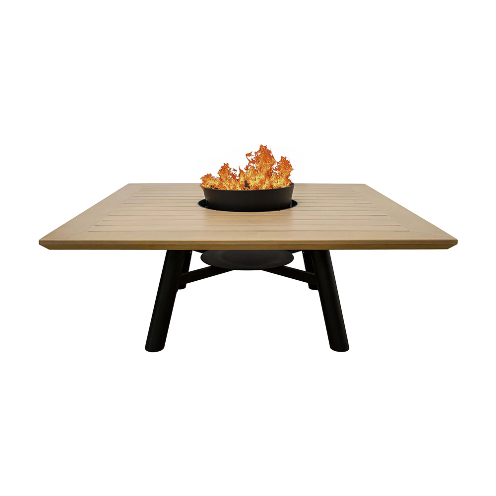 Small Square fire pit table Black 1 Small Square fire pit table Black 1