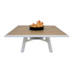 Small Square fire pit table W with Frame 1