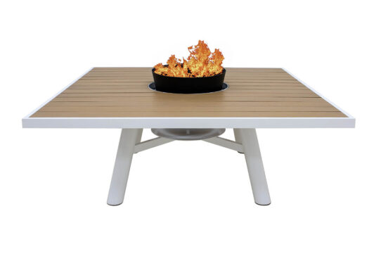 Small Square fire pit table W with Frame 1