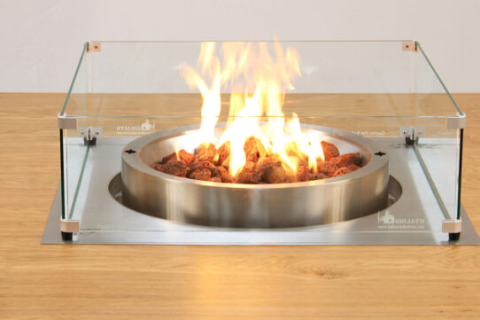 Veneer Top Gas Fire pit Table2